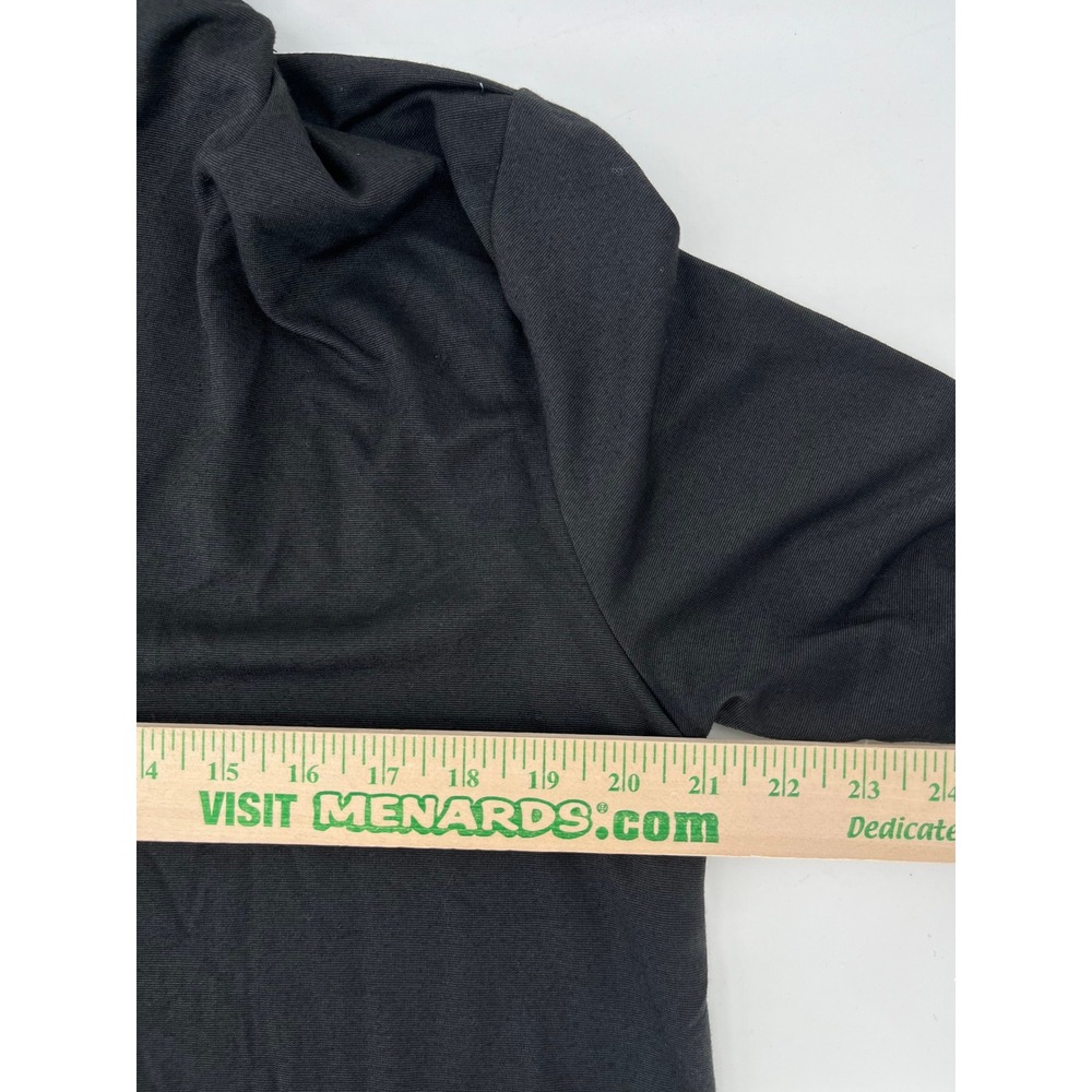 Soft Surroundings Womens Large Black Draped V-Neck Long Sleeve Top 2EP80 Peru - Picture 4 of 6